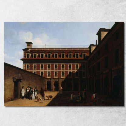 La Prigione Delle Madelonnettes Rue Des Fontaines Louis Léopold Boilly llb11 quadro stampato su tela