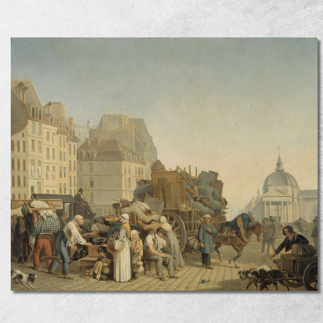 Il Trasloco Louis Léopold Boilly llb17 quadro stampato su tela Il Trasloco Louis Léopold Boilly llb17 quadro stampato su tela