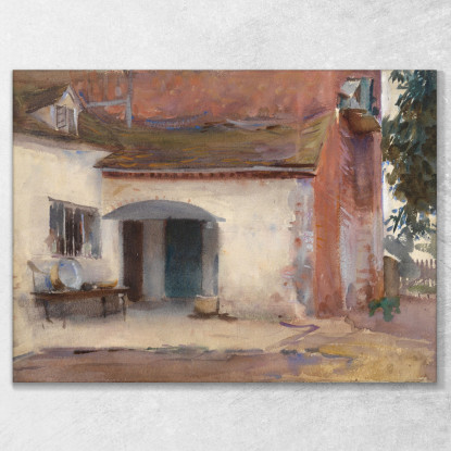 Casa E Cortile John Singer Sargent jss109 quadro stampato su tela