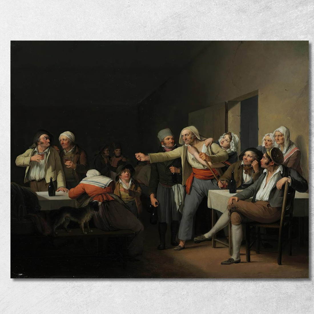 Uomini Che Discutono Louis Léopold Boilly llb19 quadro stampato su tela Uomini Che Discutono Louis Léopold Boilly llb19 quadro stampato su tela