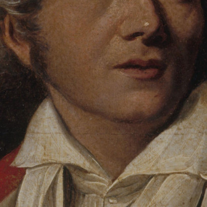 Ritratto Di Un Attore Con Giacca Bianca E Colletto Rosso Louis Léopold Boilly llb34 quadro stampato su tela