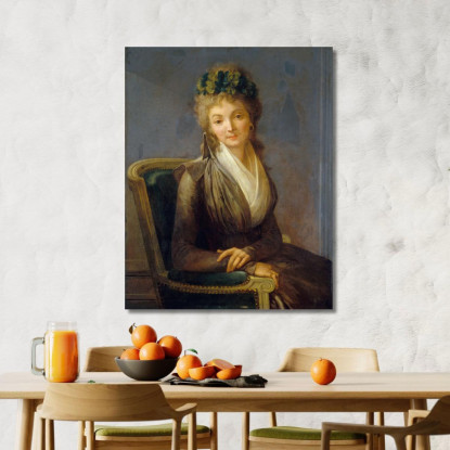 Ritratto Presunto Di Lucile Desmoulins Louis Léopold Boilly llb46 quadro stampato su tela