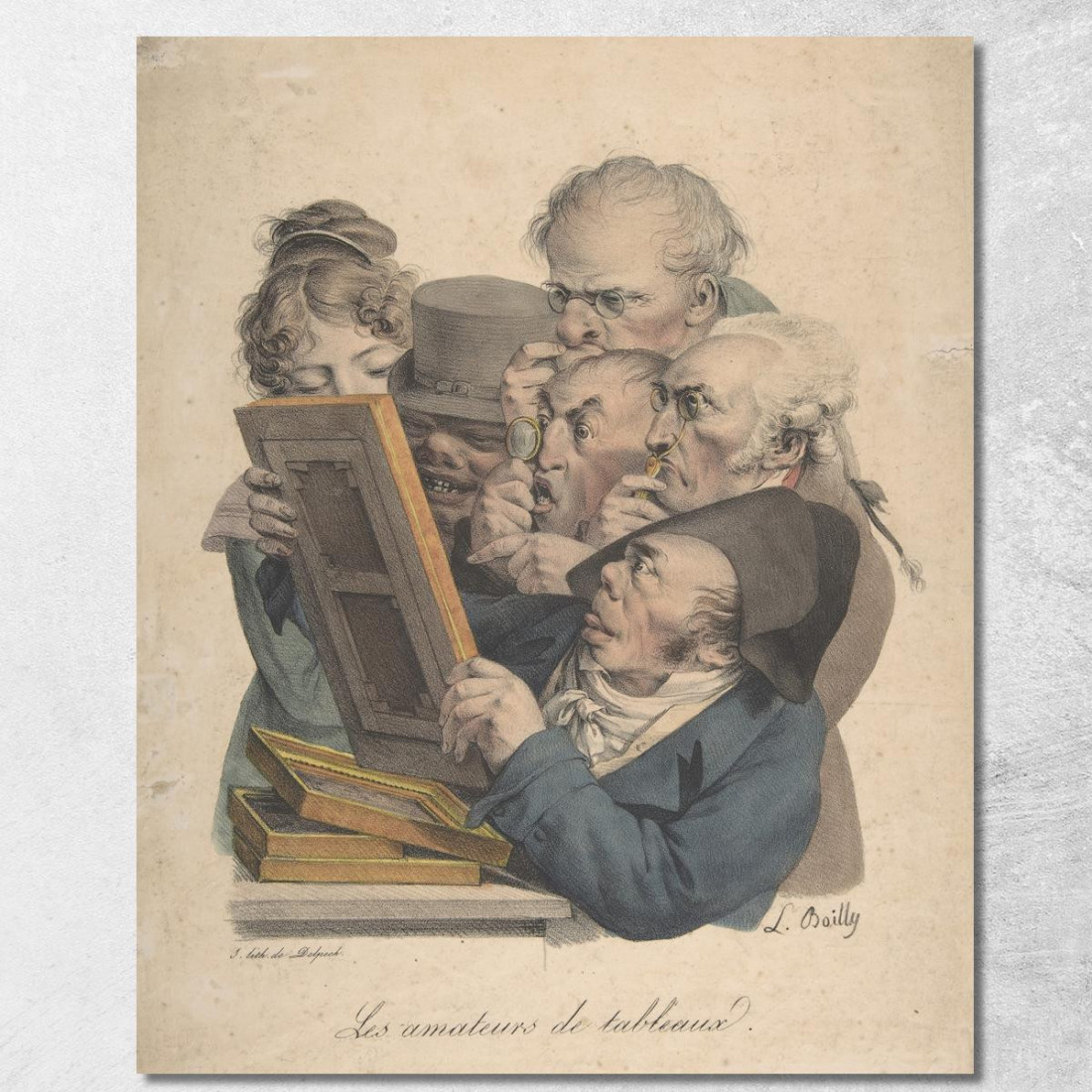 I Conoscitori D'Arte Louis Léopold Boilly llb49 quadro stampato su tela I Conoscitori D'Arte Louis Léopold Boilly llb49 quadro stampato su tela