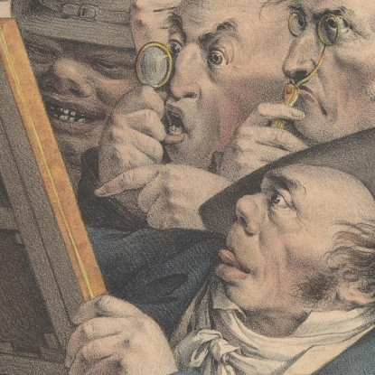 I Conoscitori D'Arte Louis Léopold Boilly llb49 quadro stampato su tela