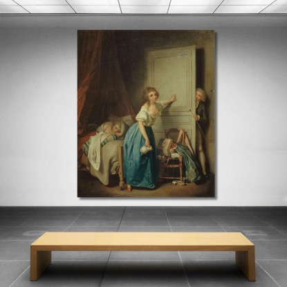 L'Indiscreto Louis Léopold Boilly llb56 quadro stampato su tela