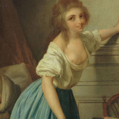 L'Indiscreto Louis Léopold Boilly llb56 quadro stampato su tela