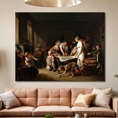 La Lettura Del Bollettino Della Grande Armata Louis Léopold Boilly llb63 quadro stampato su tela