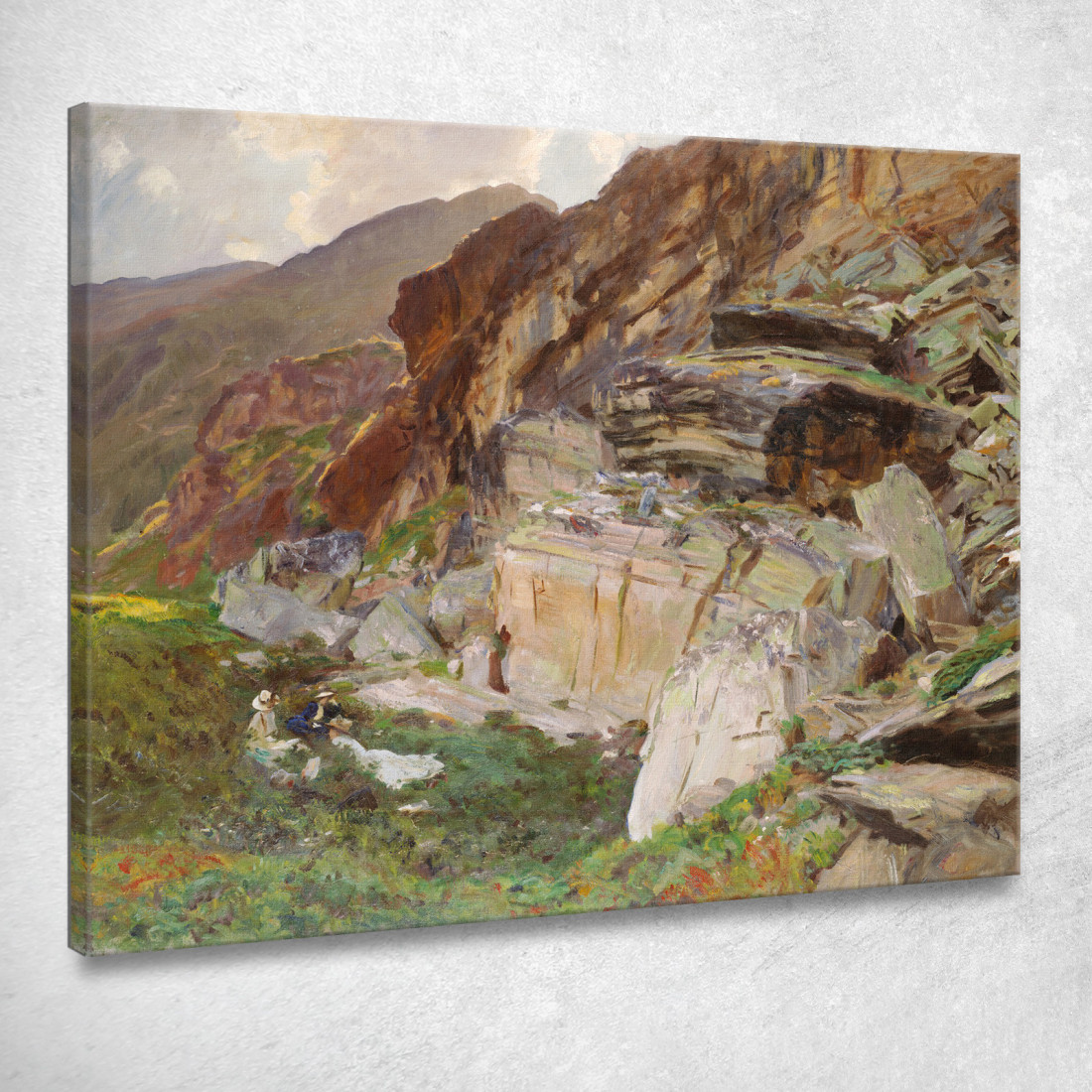 Nella Valle Del Sempione John Singer Sargent jss115 quadro stampato su tela Nella Valle Del Sempione John Singer Sargent jss115 quadro stampato su tela
