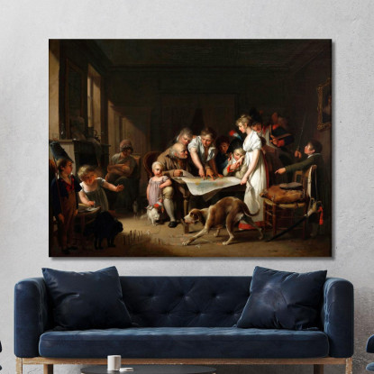 La Lettura Del Bollettino Della Grande Armata Louis Léopold Boilly llb63 quadro stampato su tela