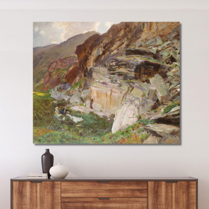 Nella Valle Del Sempione John Singer Sargent jss115 quadro stampato su tela