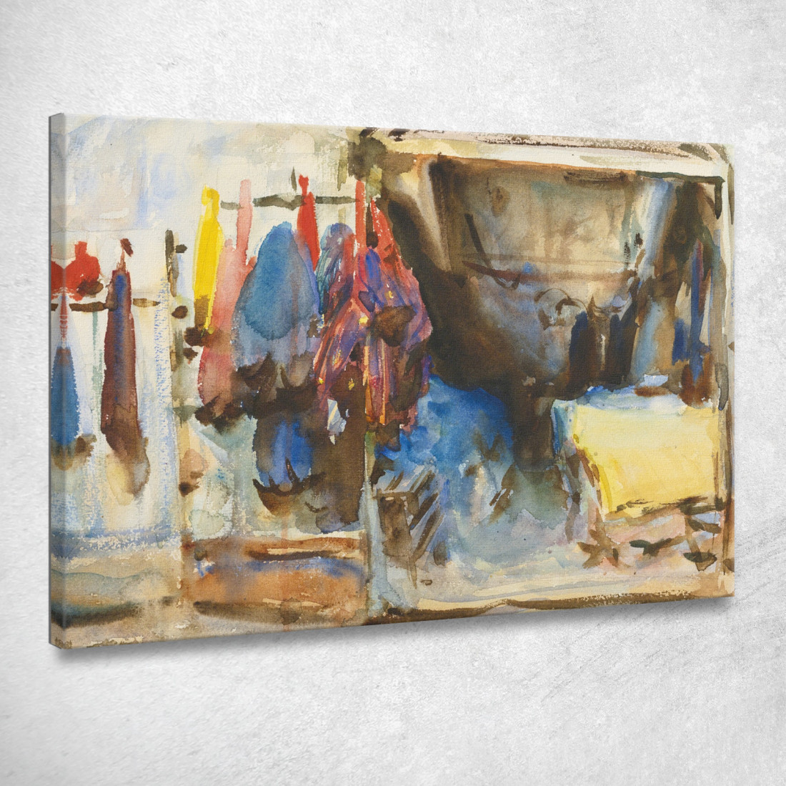 Interno Di Un Negozio Il Cairo John Singer Sargent jss116 quadro stampato su tela Interno Di Un Negozio Il Cairo John Singer Sargent jss116 quadro stampato su tela