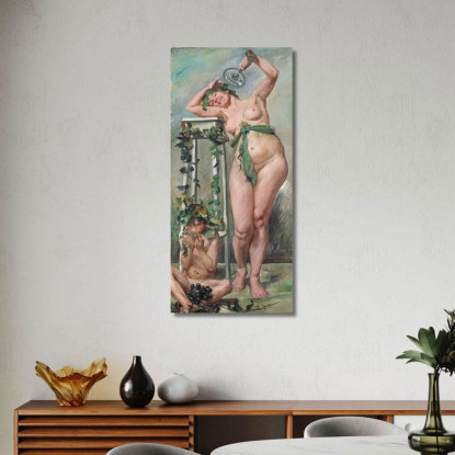 Bacchante Lovis Corinth lcr5 tableau impression sur toile