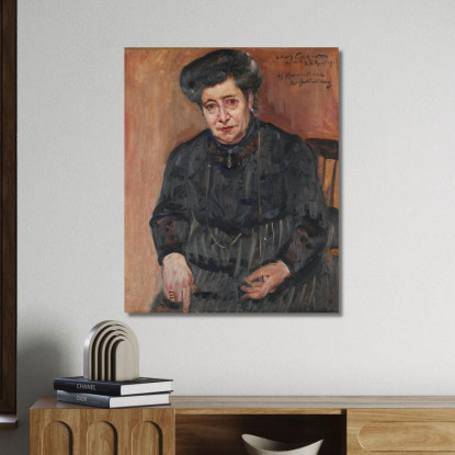Portrait De Dame - Portrait De La Belle-Mère De L'Artiste Lovis Corinth lcr12 tableau impression sur toile