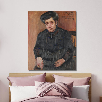 Portrait De Dame - Portrait De La Belle-Mère De L'Artiste Lovis Corinth lcr12 tableau impression sur toile