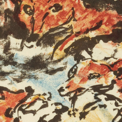 La Renarde Ermelyn Avec Ses Enfants Dans Le Terrier Malepartus Lovis Corinth lcr21 tableau impression sur toile