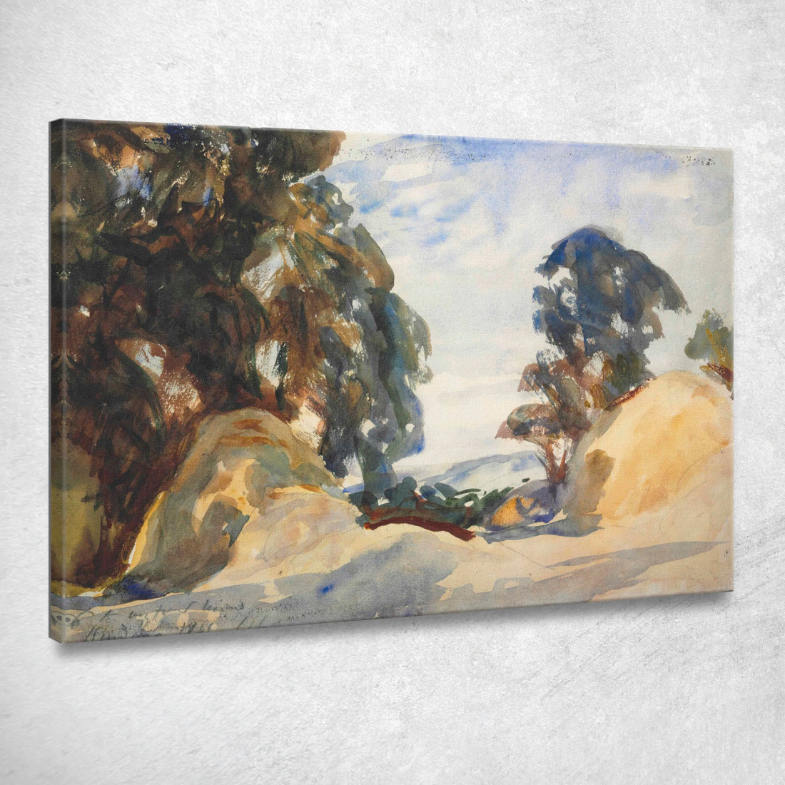 Paesaggio Con Alberi John Singer Sargent jss133 quadro stampato su tela Paesaggio Con Alberi John Singer Sargent jss133 quadro stampato su tela