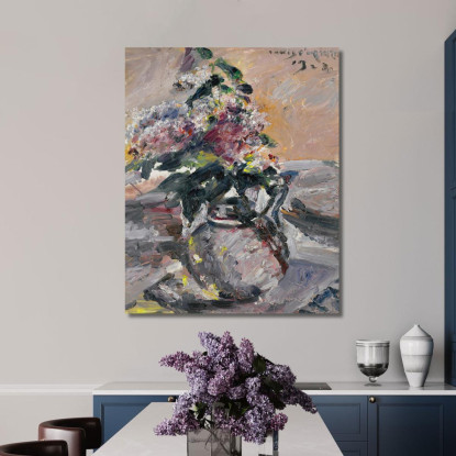 Lilas Dans Une Cruche En Verre Lovis Corinth lcr29 tableau impression sur toile