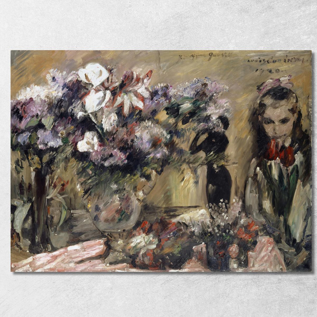 Fleurs Et Fille Wilhelmine Lovis Corinth lcr31 tableau impression sur toile Fleurs Et Fille Wilhelmine Lovis Corinth lcr31 tableau impression sur toile
