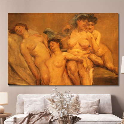 Groupe D'Amis Lovis Corinth lcr38 tableau impression sur toile