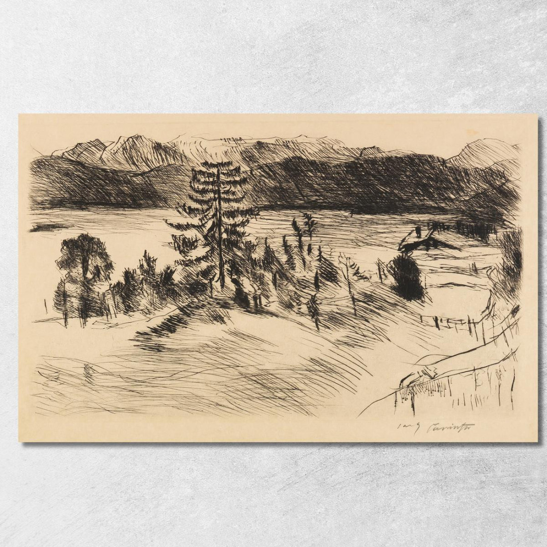 Grand Paysage Du Walchensee Lovis Corinth lcr39 tableau impression sur toile Grand Paysage Du Walchensee Lovis Corinth lcr39 tableau impression sur toile