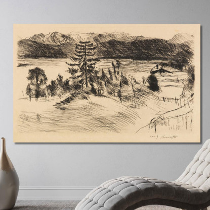 Grand Paysage Du Walchensee Lovis Corinth lcr39 tableau impression sur toile