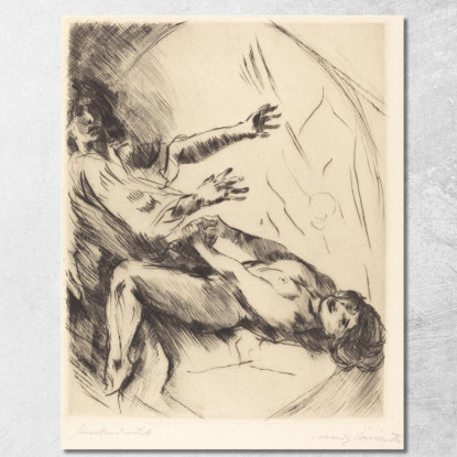 Joseph Et La Femme De Potiphar Lovis Corinth lcr49 tableau impression sur toile