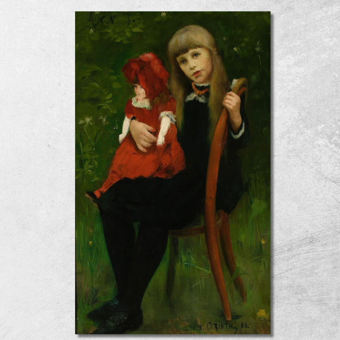 Portrait D'Anna Schaumburg Avec Une Poupée Lovis Corinth lcr65 tableau impression sur toile Portrait D'Anna Schaumburg Avec Une Poupée Lovis Corinth lcr65 tableau impression sur toile