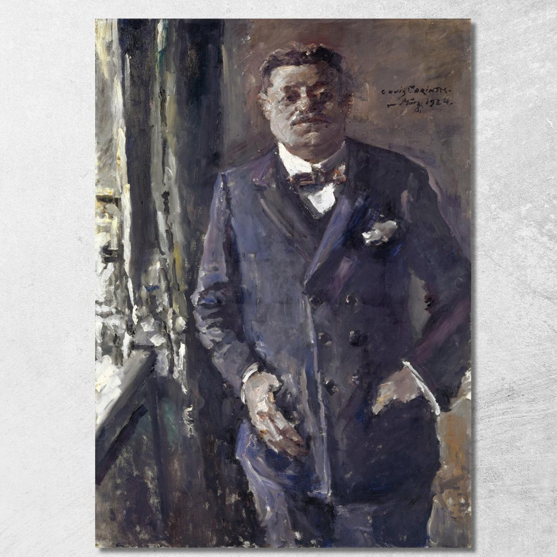 Portrait Du Président Du Reich Friedrich Ebert Lovis Corinth lcr67 tableau impression sur toile