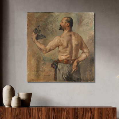 Portrait Du Sculpteur Friedrich Lovis Corinth lcr68 tableau impression sur toile