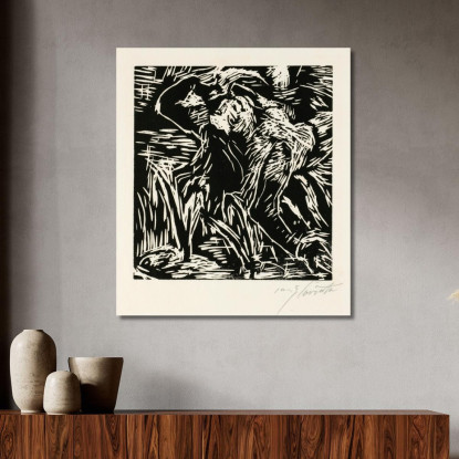 Nu Féminin Courbé En Arrière Lovis Corinth lcr79 tableau impression sur toile