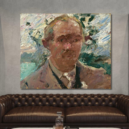 Autoportrait Au Walchensee Lovis Corinth lcr85 tableau impression sur toile
