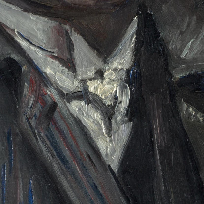 Autoportrait Avec Chapeau Et Manteau Lovis Corinth lcr86 tableau impression sur toile