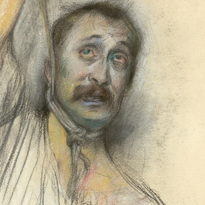 Autoportrait Avec Une Corde Autour Du Cou Lovis Corinth lcr87 tableau impression sur toile