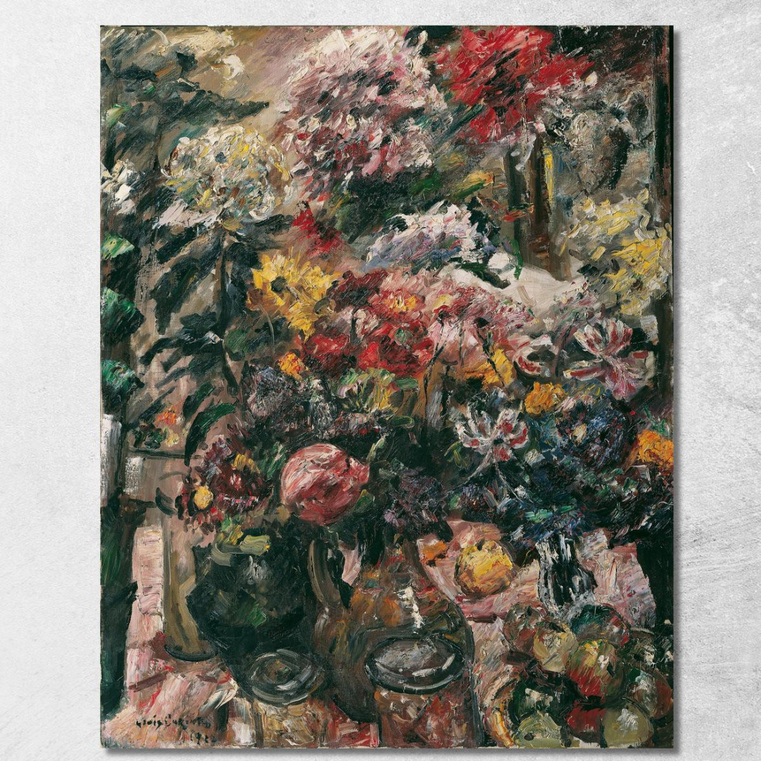 Nature Morte Avec Chrysanthèmes Et Amaryllis Lovis Corinth lcr91 tableau impression sur toile Nature Morte Avec Chrysanthèmes Et Amaryllis Lovis Corinth lcr91 tableau impression sur toile