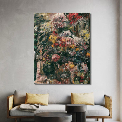 Nature Morte Avec Chrysanthèmes Et Amaryllis Lovis Corinth lcr91 tableau impression sur toile