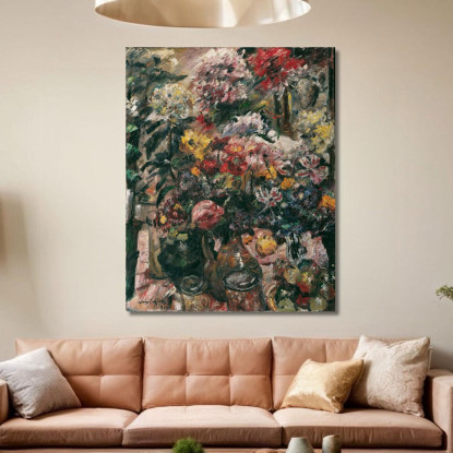 Nature Morte Avec Chrysanthèmes Et Amaryllis Lovis Corinth lcr91 tableau impression sur toile