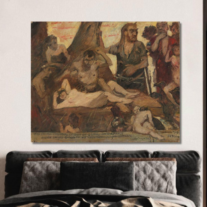 Le Rire Homérique Lovis Corinth lcr97 tableau impression sur toile
