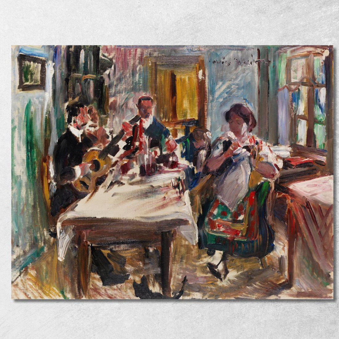 Intérieur Paysan Tyrolien Lovis Corinth lcr100 tableau impression sur toile Intérieur Paysan Tyrolien Lovis Corinth lcr100 tableau impression sur toile