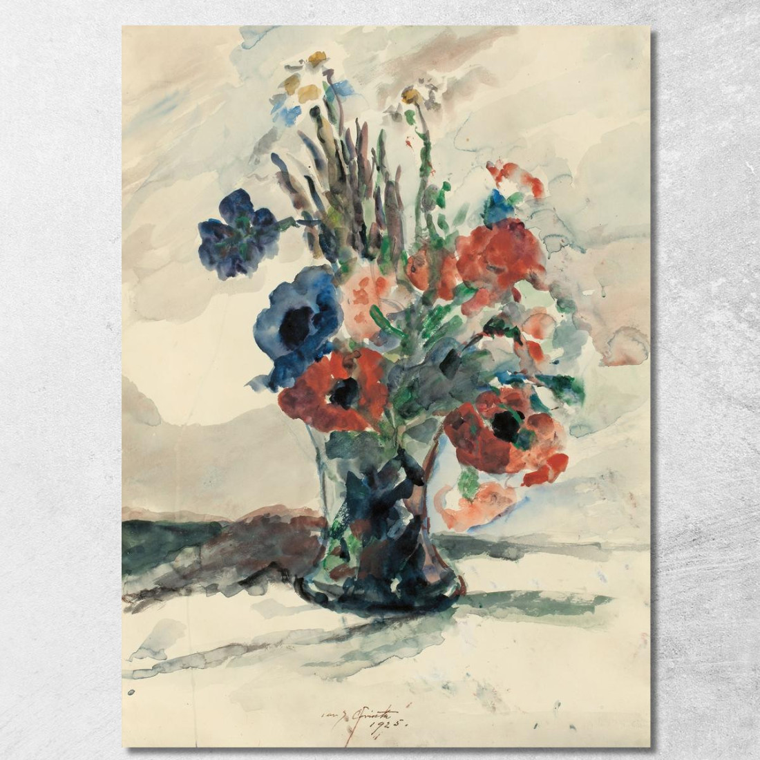 Vase Avec Fleurs Lovis Corinth lcr104 tableau impression sur toile Vase Avec Fleurs Lovis Corinth lcr104 tableau impression sur toile