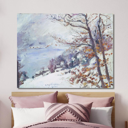 Walchensee En Hiver Lovis Corinth lcr105 tableau impression sur toile
