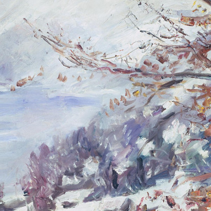 Walchensee En Hiver Lovis Corinth lcr105 tableau impression sur toile
