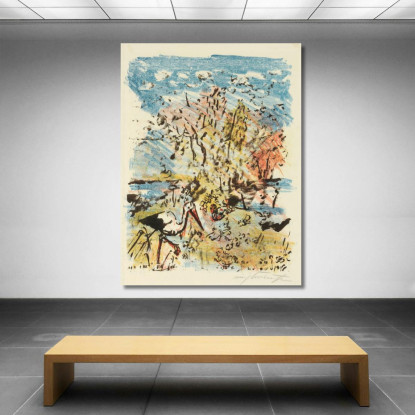 Prairie Avec Cigogne Et Grenouille Lovis Corinth lcr107 tableau impression sur toile