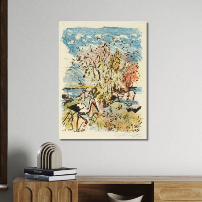 Prairie Avec Cigogne Et Grenouille Lovis Corinth lcr107 tableau impression sur toile