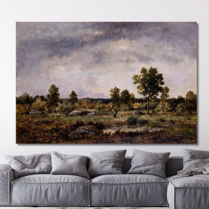 Radura Nella Foresta Narcisse-Virgile Diaz de La Peña nvd14 quadro stampato su tela