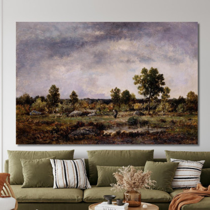 Radura Nella Foresta Narcisse-Virgile Diaz de La Peña nvd14 quadro stampato su tela