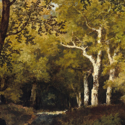 Nella Foresta Narcisse-Virgile Diaz de La Peña nvd33 quadro stampato su tela