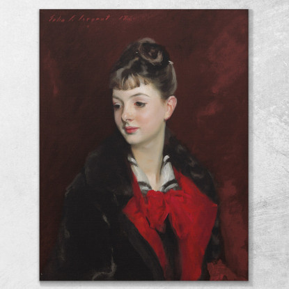 La Signorina Suzanne Poirson John Singer Sargent jss148 quadro stampato su tela
