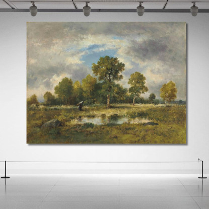 Lo Stagno Delle Vipere Narcisse-Virgile Diaz de La Peña nvd38 quadro stampato su tela