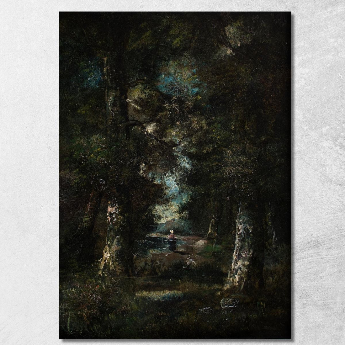Paesaggio Sentiero Nel Bosco Narcisse-Virgile Diaz de La Peña nvd39 quadro stampato su tela Paesaggio Sentiero Nel Bosco Narcisse-Virgile Diaz de La Peña nvd39 quadro stampato su tela
