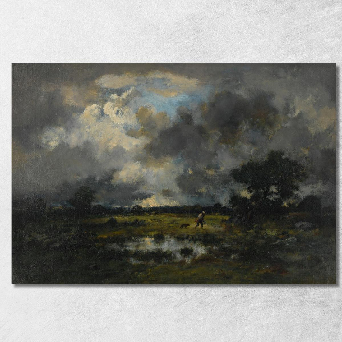 Il Temporale Narcisse-Virgile Diaz de La Peña nvd46 quadro stampato su tela